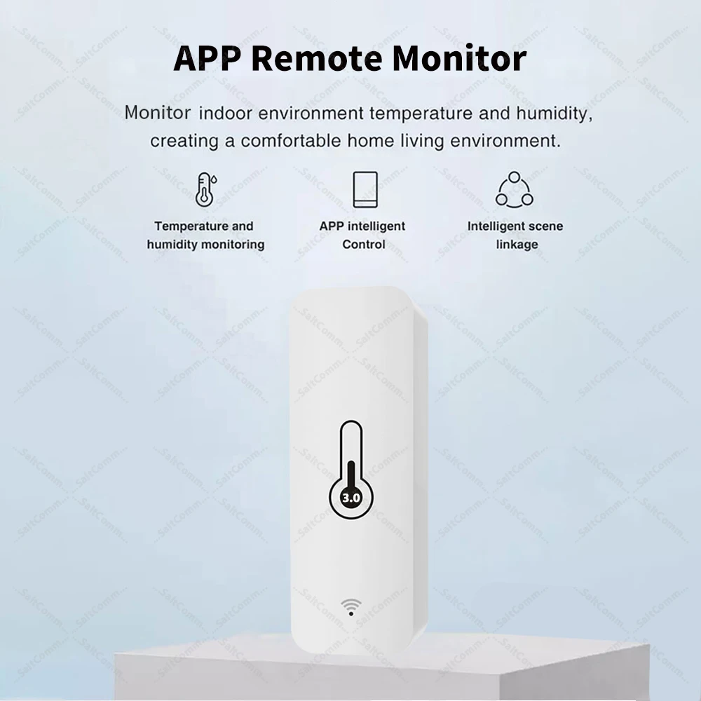 Zigbee 3.0 Smart Temperature & Humidity Sensor Indoor Thermometer Hygrometer Monitor Works with Home Assistant Z2MQTT Yandex ZHA