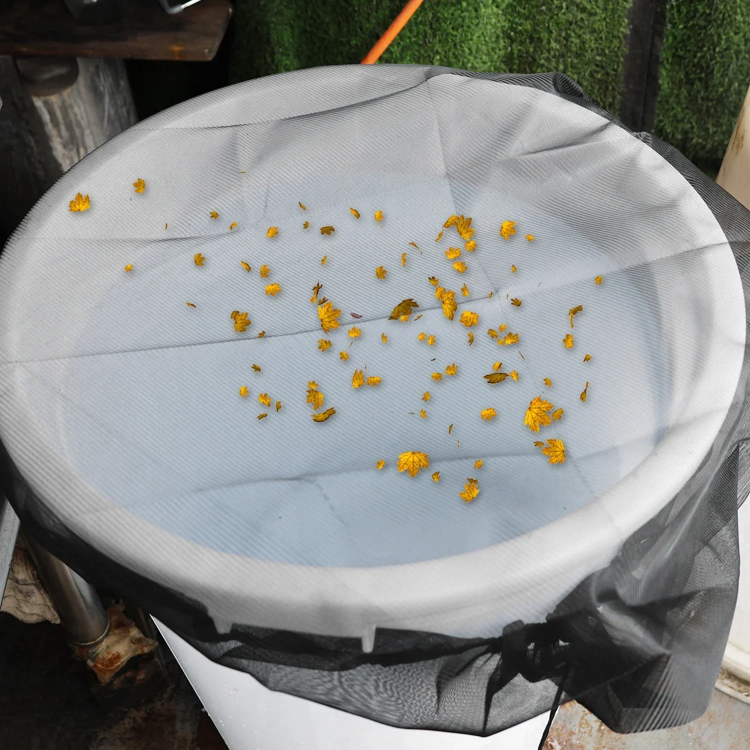 Rain Barrel Netting Screen Rainwater Tank Lid Net Water Collector Mesh Cover Garden Water Bucket Covers Insect Filter Protector