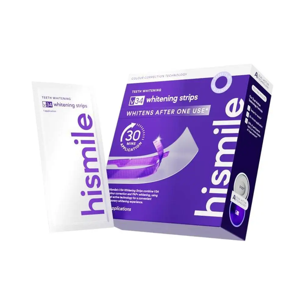 Purple Teeth Whitening Strip for Teeth Correction & Stain Removal Clean Plaque Restore White Teeth Gentle Daily Oral Dental Care