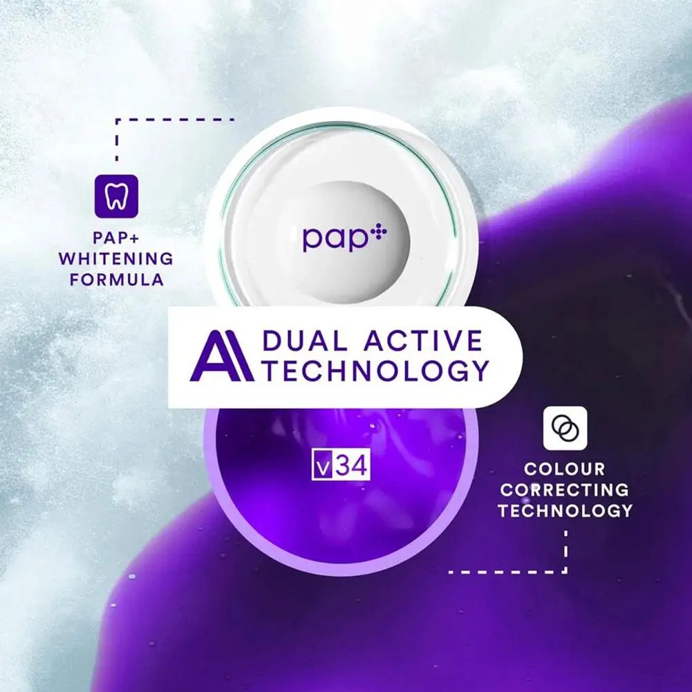 Purple Teeth Whitening Strip for Teeth Correction & Stain Removal Clean Plaque Restore White Teeth Gentle Daily Oral Dental Care