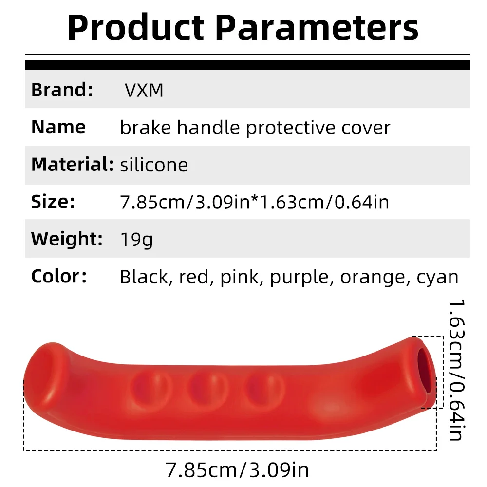 Bike Brake Lever Grip Purple Red Blue Green Pink Silicone Protector For Mtb Bmx Scooter Bike Levers Cover Bicycle Accessories