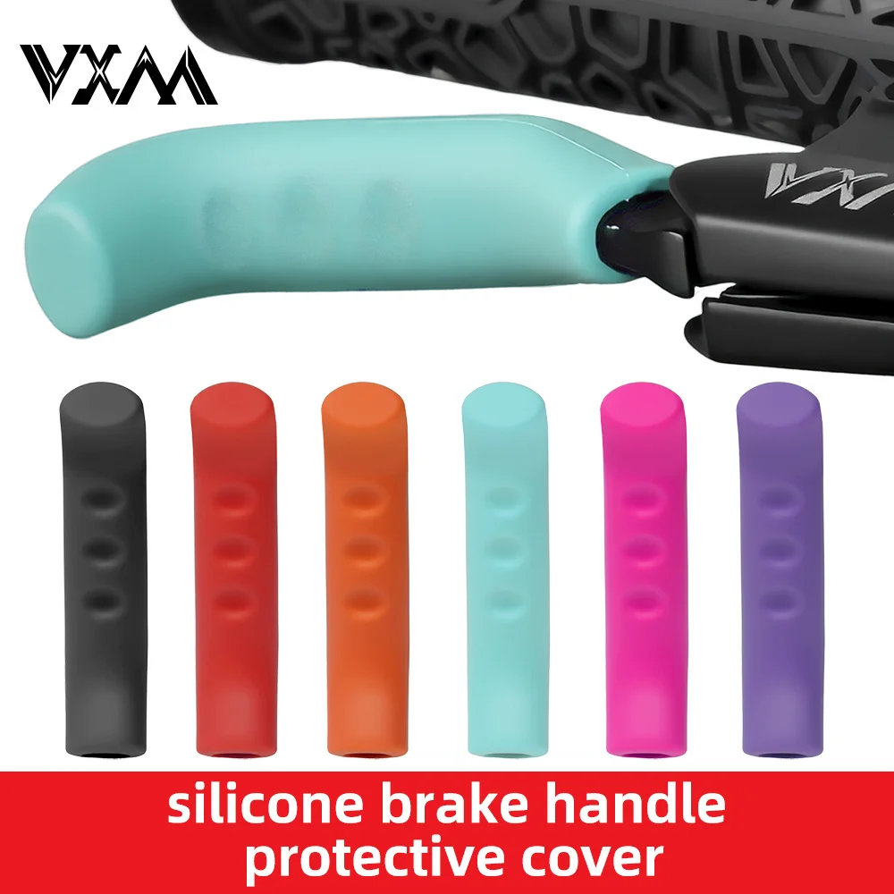 Bike Brake Lever Grip Purple Red Blue Green Pink Silicone Protector For Mtb Bmx Scooter Bike Levers Cover Bicycle Accessories