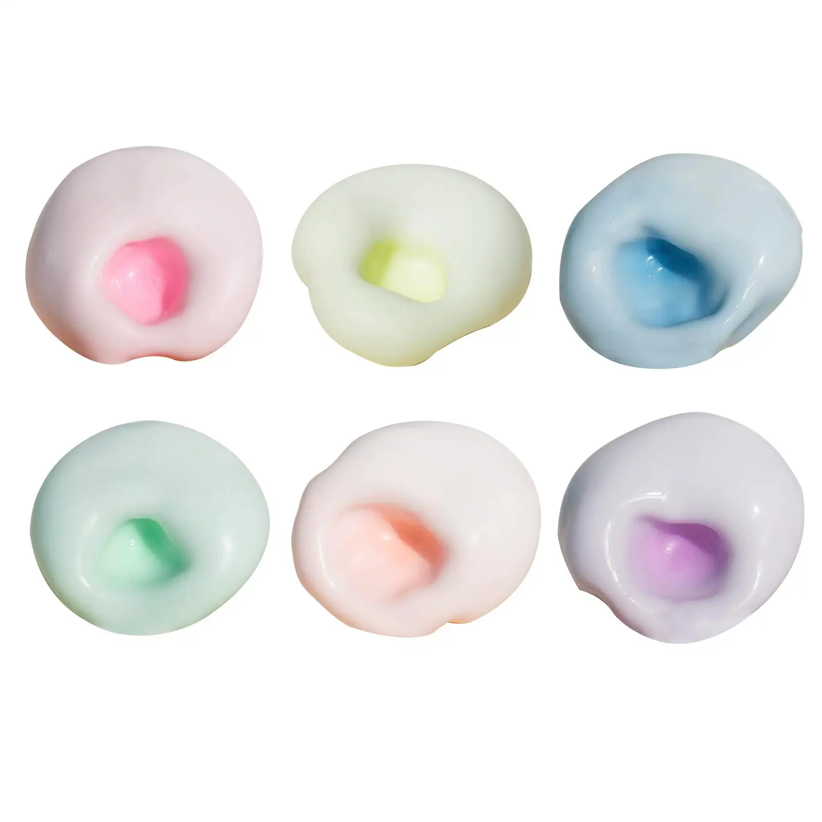 Realistic Mochi-like Texture Stress Ball Soft Fidget Sensory Toy For AutismSlow Rebound Squeeze Toy For Adults Kids Christmas