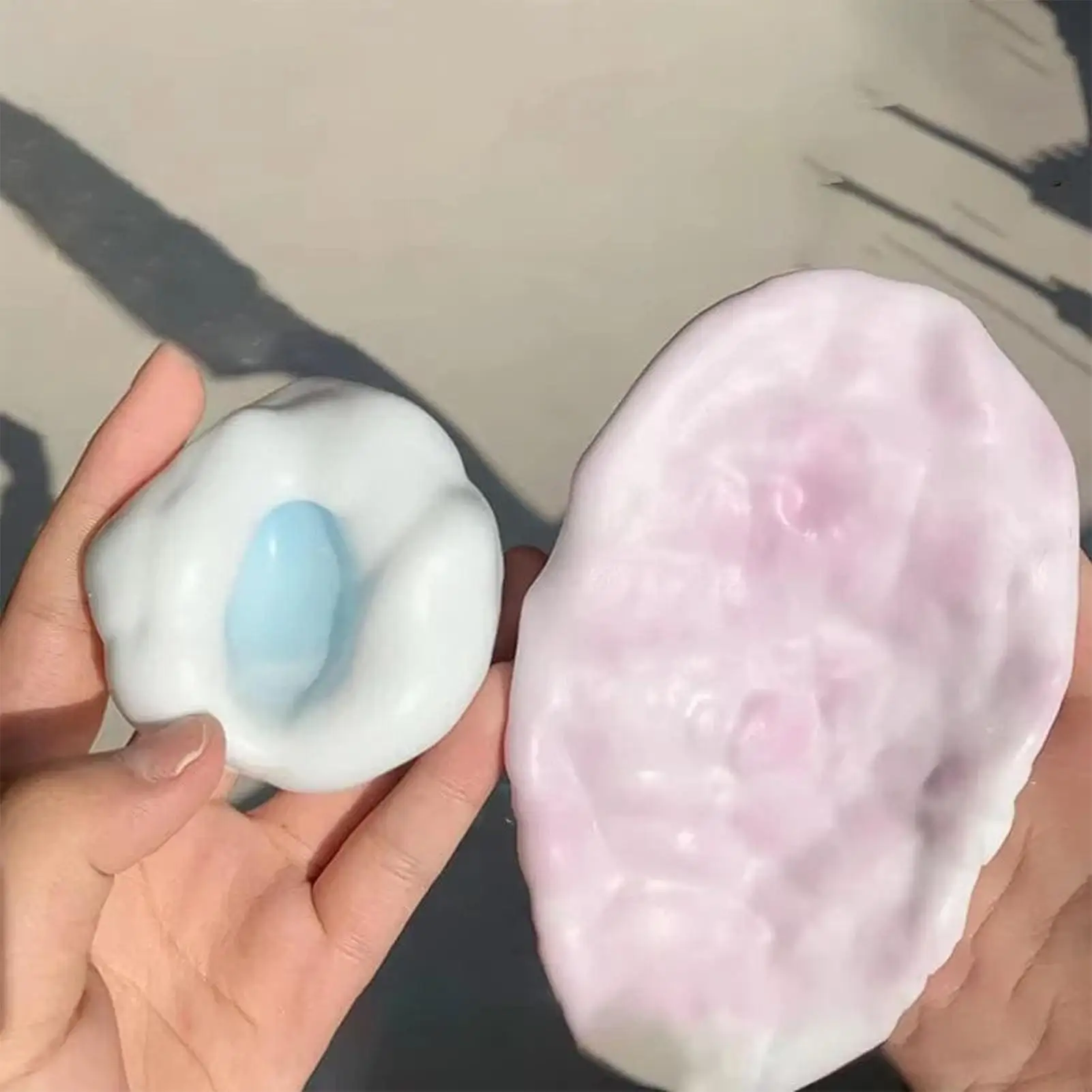 Realistic Mochi-like Texture Stress Ball Soft Fidget Sensory Toy For AutismSlow Rebound Squeeze Toy For Adults Kids Christmas