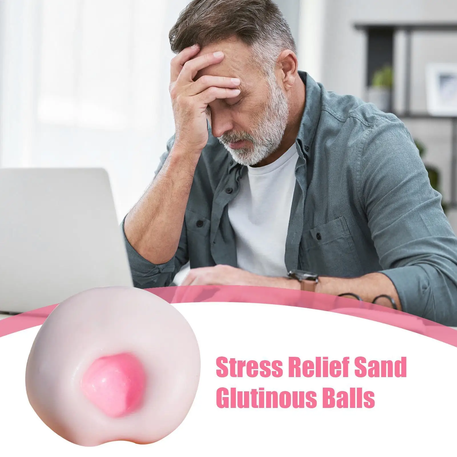 Realistic Mochi-like Texture Stress Ball Soft Fidget Sensory Toy For AutismSlow Rebound Squeeze Toy For Adults Kids Christmas