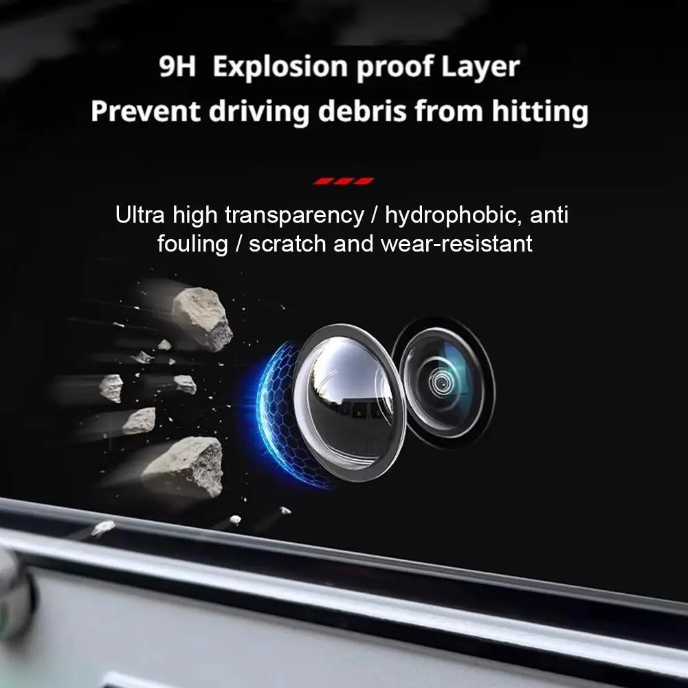 2pcs Car Camera Lens Guards 360 Panoramic Reversing Camera Lens Protector HD Scratch Resistant Universal Modification Accessory