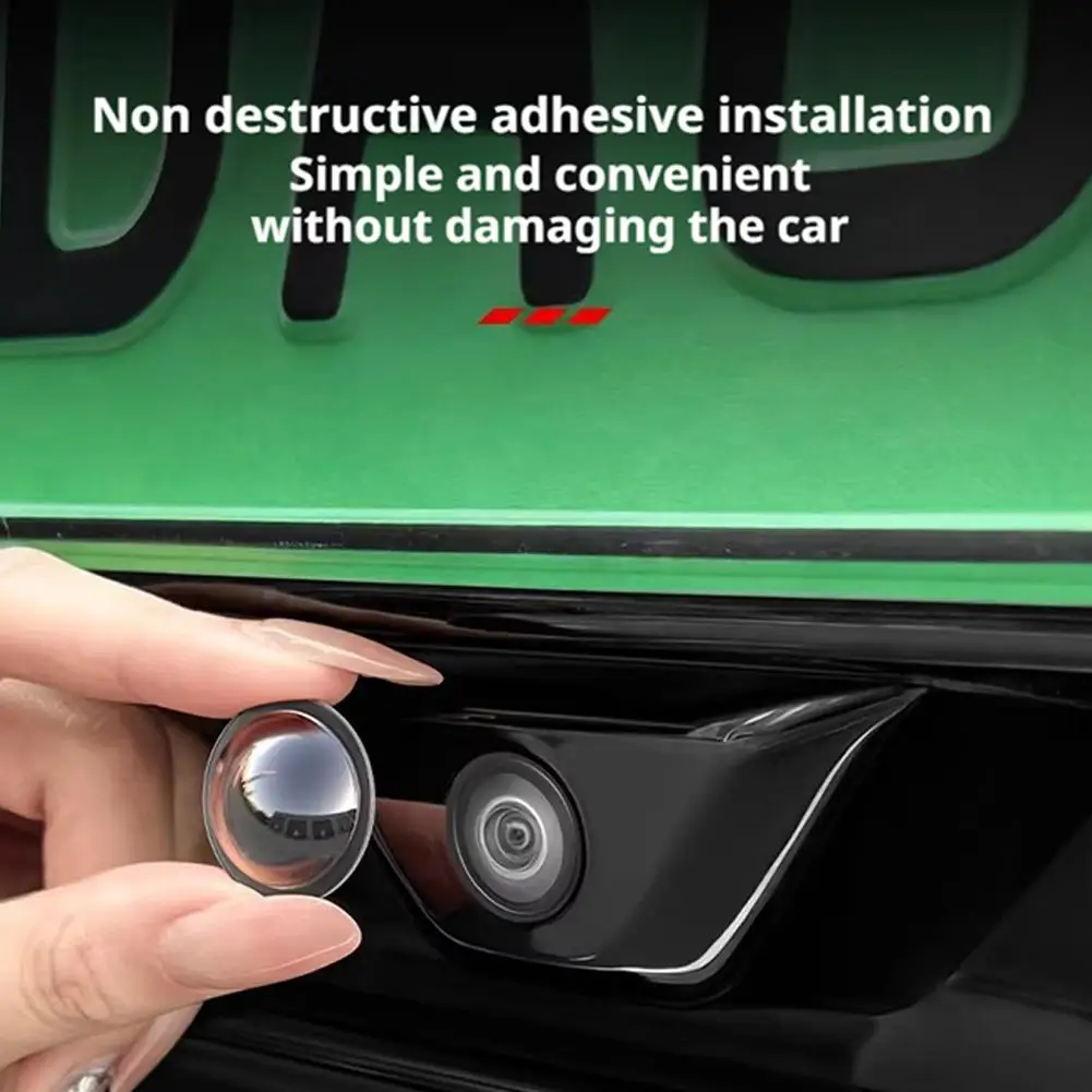 2pcs Car Camera Lens Guards 360 Panoramic Reversing Camera Lens Protector HD Scratch Resistant Universal Modification Accessory