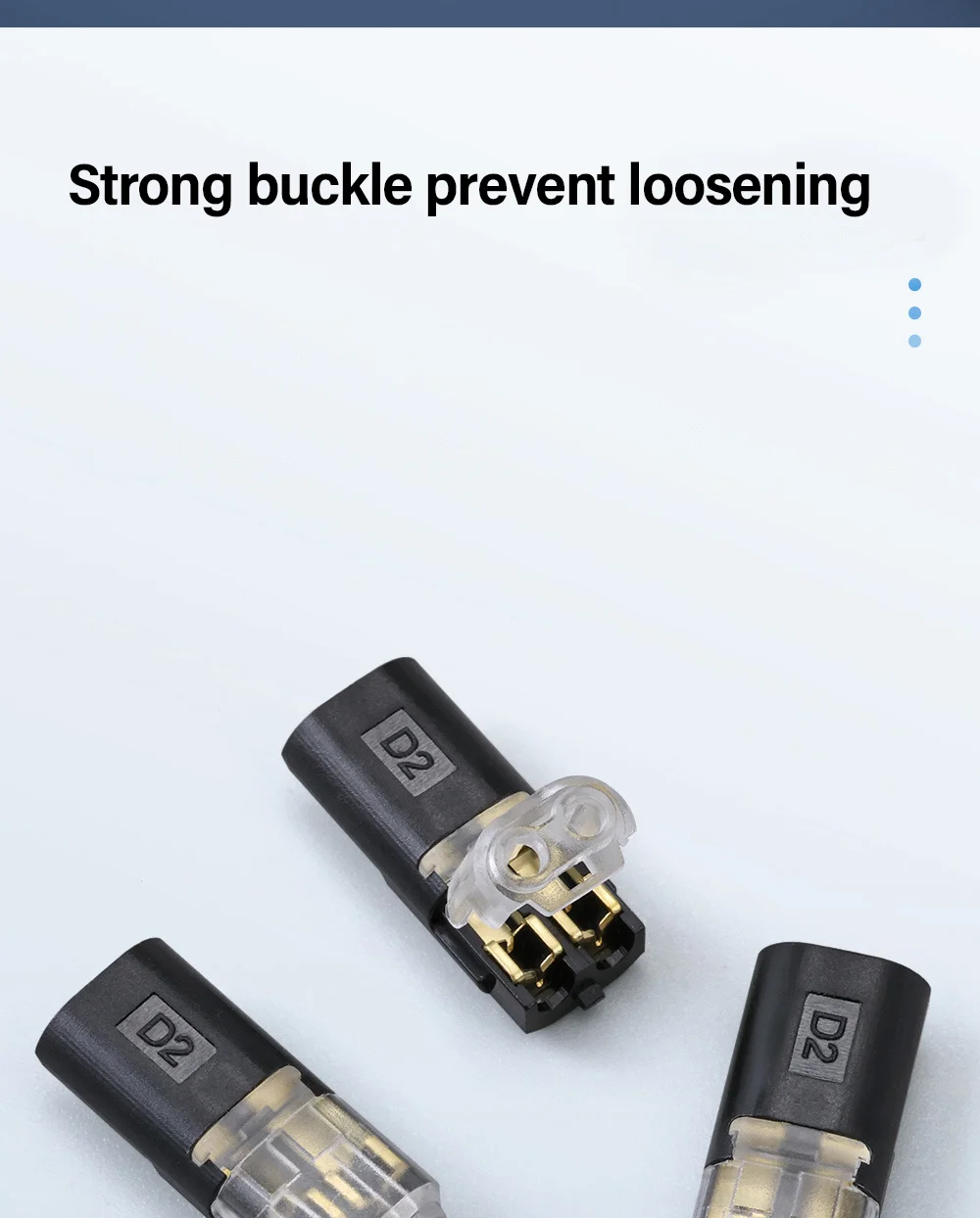Fast Electric Wire Connector Free Stripping Plug Quick Cable Connector Dual line Interconnection Automotive Terminal Connectors