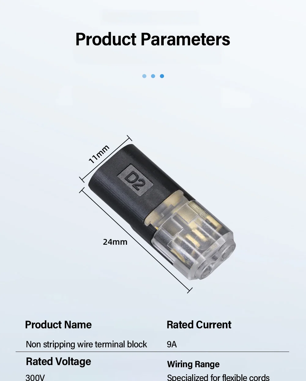 Fast Electric Wire Connector Free Stripping Plug Quick Cable Connector Dual line Interconnection Automotive Terminal Connectors