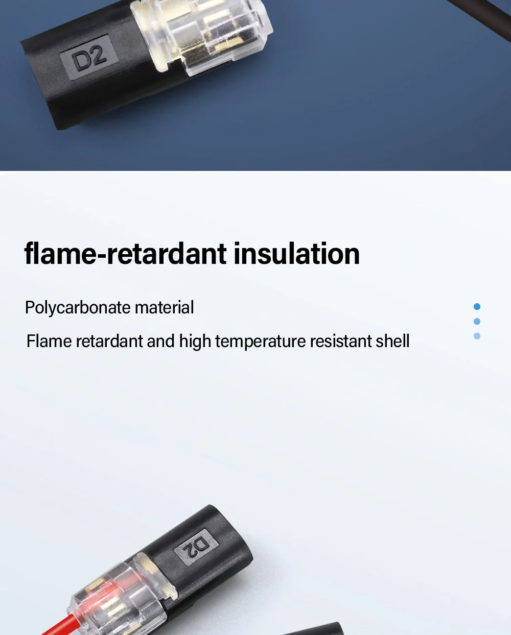 Fast Electric Wire Connector Free Stripping Plug Quick Cable Connector Dual line Interconnection Automotive Terminal Connectors