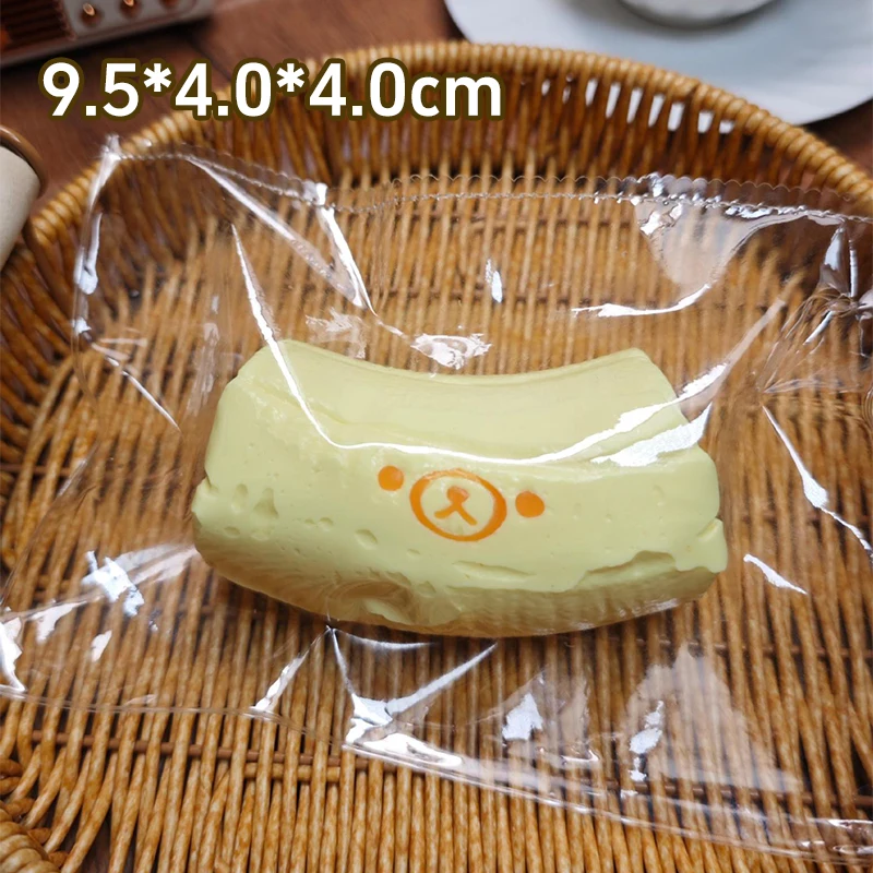 handmade Squishy with BUTTER texture - Banana bear Shaped Decor to Relieve Stress - Food grade silicone Safety Material 2026 S