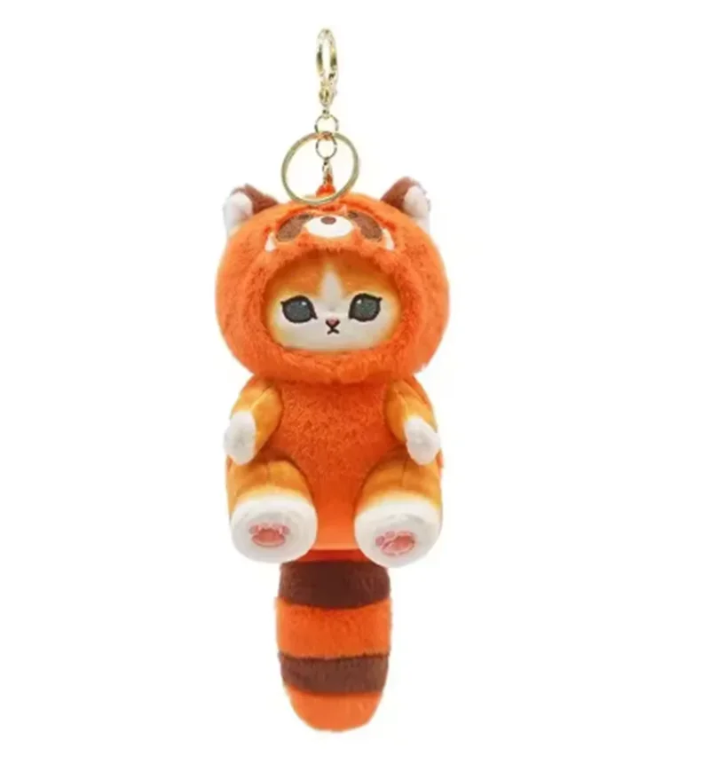 12cm/Anime Mofusand Plush Keychain Pendant Bag Pendant Cartoon Cute Little Raccoon Squirrel Panda Plush Doll Sofa Ornaments Gift