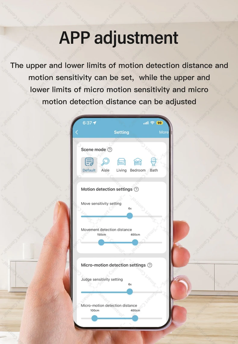 Tuya Zigbee WiFi Human Presence Sensor 24G MmWave Radar Detector APP Control For Smart Home Security Protector