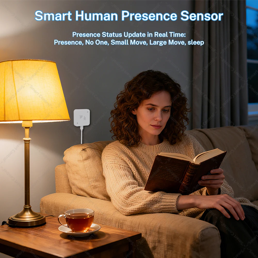 Tuya Zigbee WiFi Human Presence Sensor 24G MmWave Radar Detector APP Control For Smart Home Security Protector