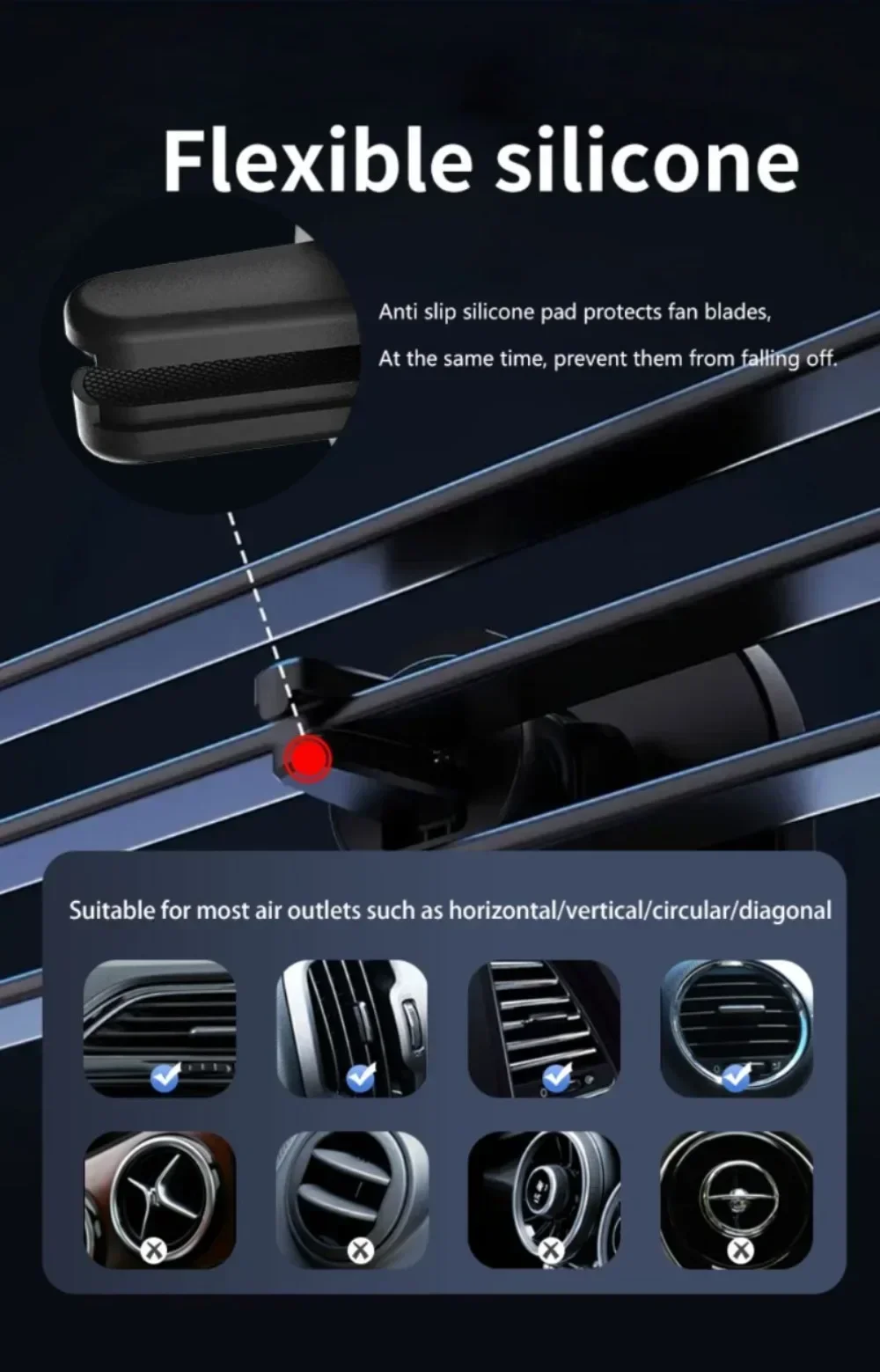 For MagSafe Car Wireless Charger 30W - Air Vent Clip Phone Holder - Stable Grip For iPhone 13-17 Pro Max & Fast Charging Stand