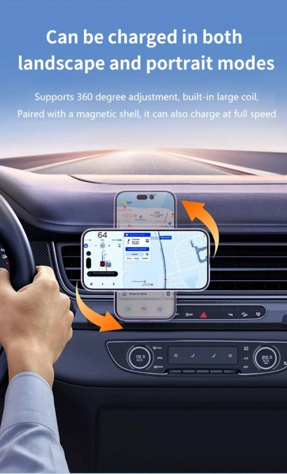 For MagSafe Car Wireless Charger 30W - Air Vent Clip Phone Holder - Stable Grip For iPhone 13-17 Pro Max & Fast Charging Stand