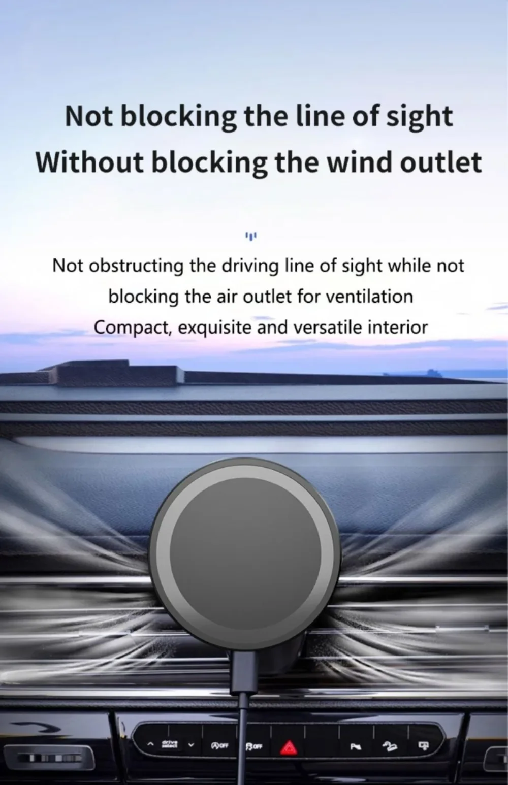For MagSafe Car Wireless Charger 30W - Air Vent Clip Phone Holder - Stable Grip For iPhone 13-17 Pro Max & Fast Charging Stand