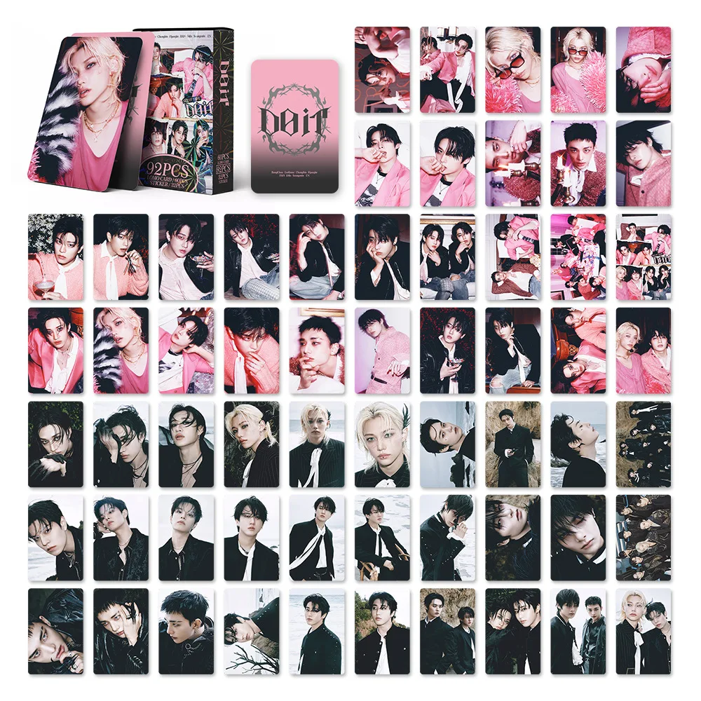 55Pcs/92Pcs Idol SKZOO Stray Kids New Series 6TH FANMEETING Lomo Cards Postcards Felix HyunJin Jisung Woojin Chan Fans Gifts