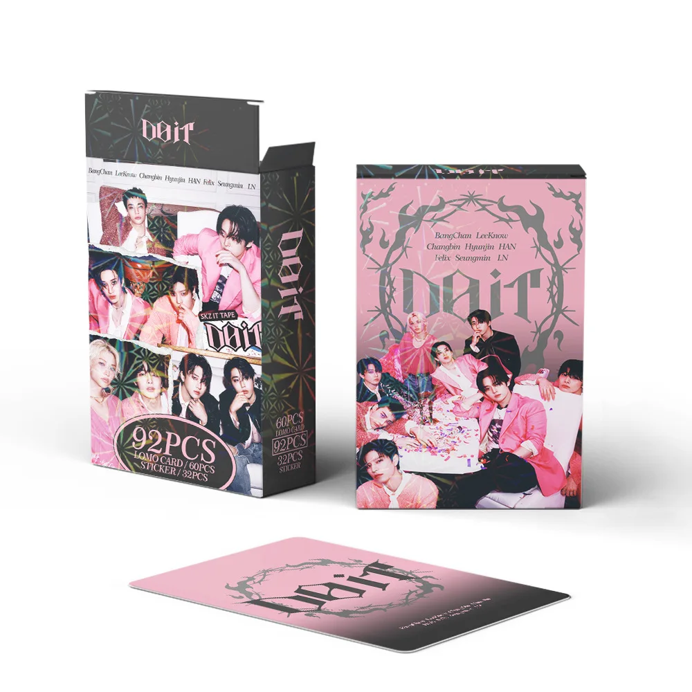 55Pcs/92Pcs Idol SKZOO Stray Kids New Series 6TH FANMEETING Lomo Cards Postcards Felix HyunJin Jisung Woojin Chan Fans Gifts