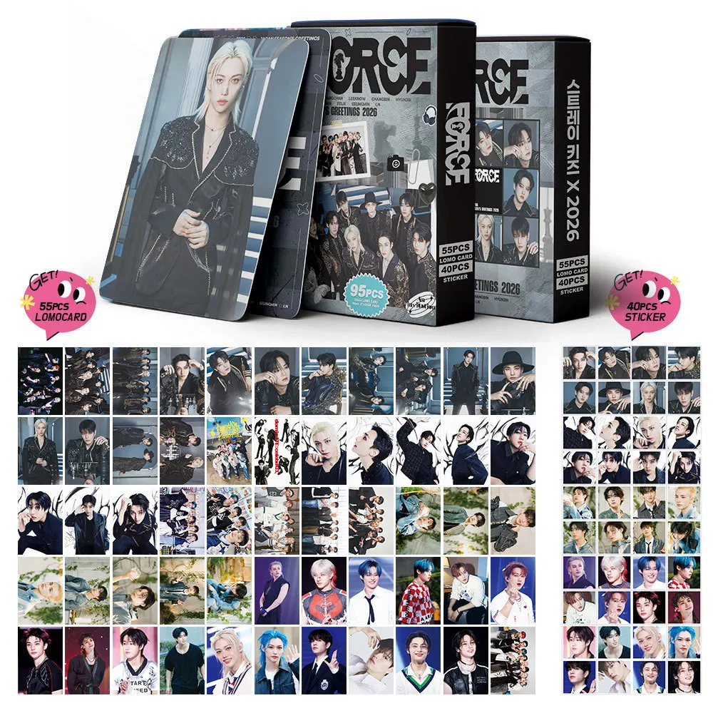 55Pcs/92Pcs Idol SKZOO Stray Kids New Series 6TH FANMEETING Lomo Cards Postcards Felix HyunJin Jisung Woojin Chan Fans Gifts