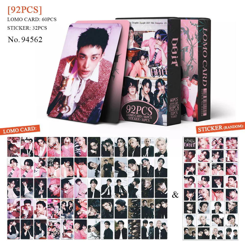 55Pcs/92Pcs Idol SKZOO Stray Kids New Series 6TH FANMEETING Lomo Cards Postcards Felix HyunJin Jisung Woojin Chan Fans Gifts