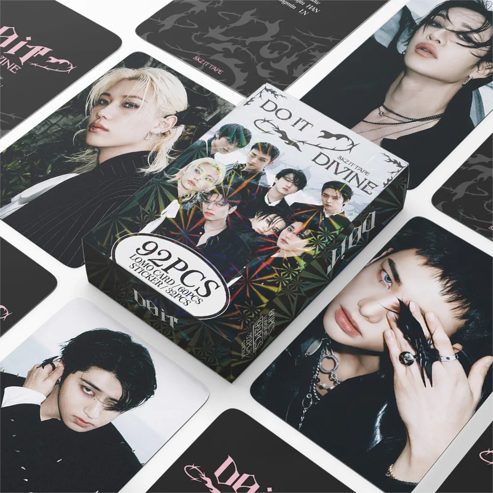55Pcs/92Pcs Idol SKZOO Stray Kids New Series 6TH FANMEETING Lomo Cards Postcards Felix HyunJin Jisung Woojin Chan Fans Gifts