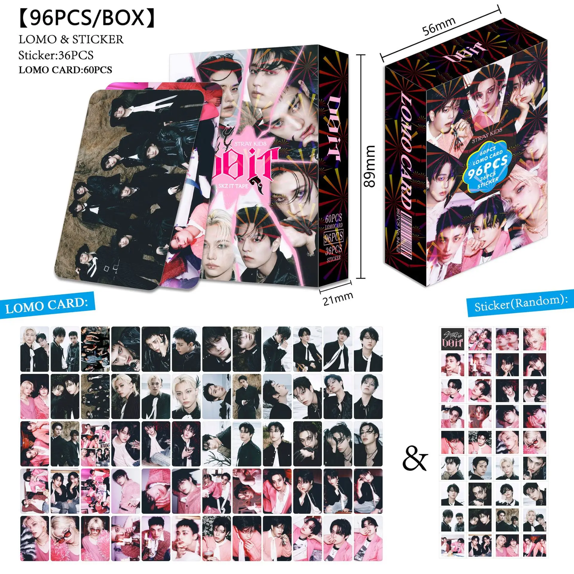 55Pcs/92Pcs Idol SKZOO Stray Kids New Series 6TH FANMEETING Lomo Cards Postcards Felix HyunJin Jisung Woojin Chan Fans Gifts