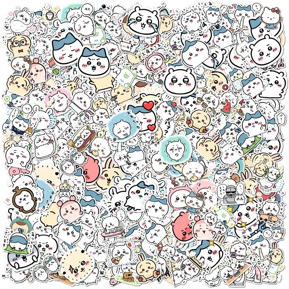 100pcs Cute Chiikawa Stickers DIY Waterproof Vinyl Scrapbook Water Cup Phone Case Lovely Cartoon Anime Sticker Kids Gift Toy