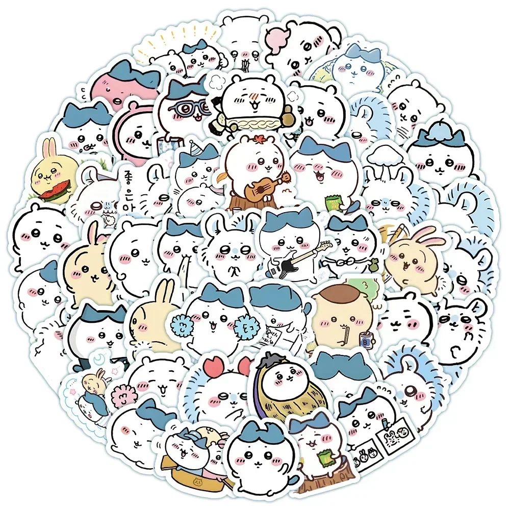 100pcs Cute Chiikawa Stickers DIY Waterproof Vinyl Scrapbook Water Cup Phone Case Lovely Cartoon Anime Sticker Kids Gift Toy