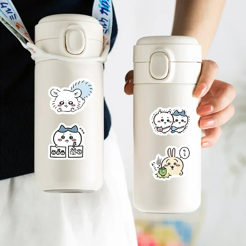 100pcs Cute Chiikawa Stickers DIY Waterproof Vinyl Scrapbook Water Cup Phone Case Lovely Cartoon Anime Sticker Kids Gift Toy