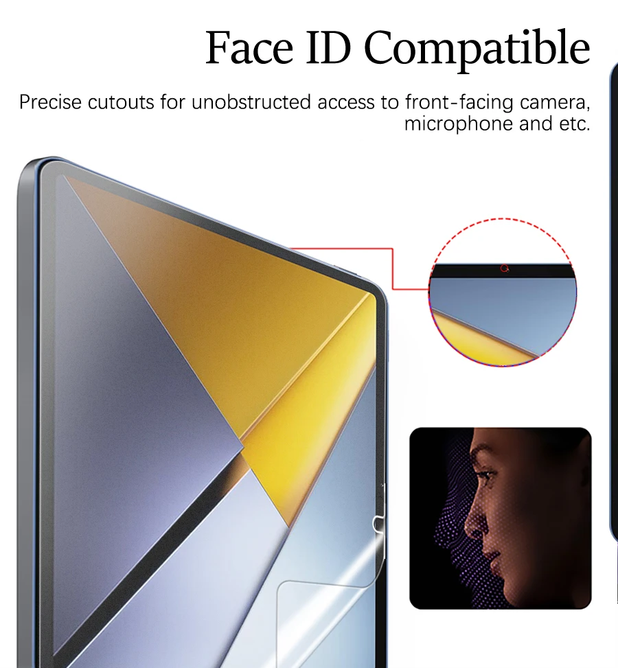 3Pcs Paper Feel Like Screen Protector For Xiaomi Poco Pad M1 12.1 X1 11.2 Film No Glass