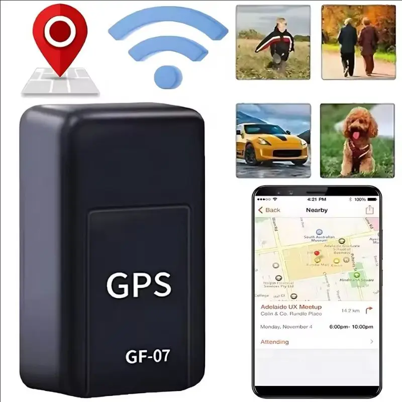 GF07 Mini Car GPS Tracker Real-time GPS Tracking Device Magnetic SIM Message Positioner Anti-Theft Daily GPS Locator Device