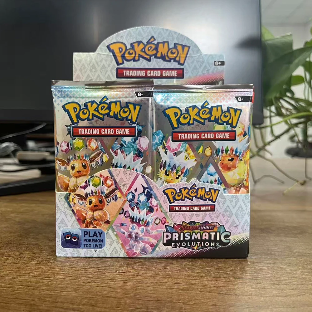 360pcs Poke Card Scarlet & Violet Prismatic Evolutions Poke Box English Booster Battle 151 Ultra Prism Booster Battle Card