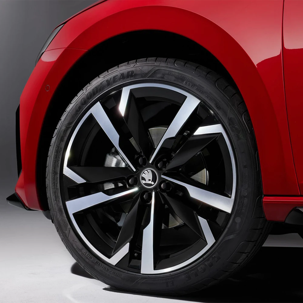 4pcs 55/65mm Car Original Wheel Center Cover Hub Cap Emblem Decoration For Skoda Kodiaq Superb Yeti Karoq Rapid Fabia RS Octavia