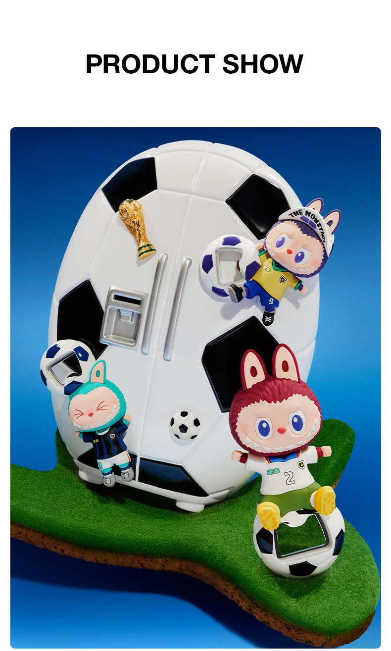 【EU】POP MART THE MONSTERS × FIFA SERIES - Bottle Opener Fridge Magnet Blind Box 1/6PCS Blindbox Collectable Figure