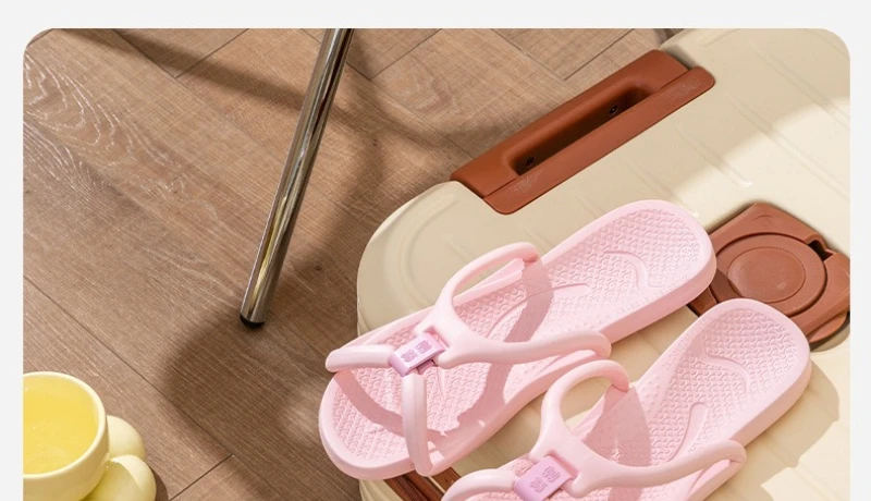Foldable Travel Slippers Unisex EVA Flip Flops Hotel Non Slip Bathroom Indoor Outdoor Portable Lightweight Comfortable