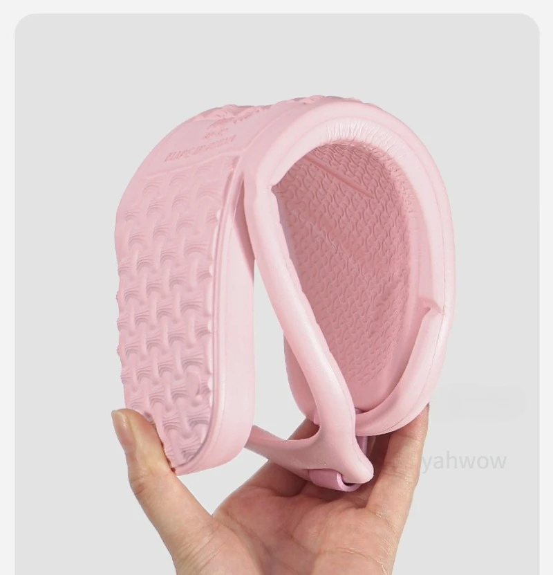 Foldable Travel Slippers Unisex EVA Flip Flops Hotel Non Slip Bathroom Indoor Outdoor Portable Lightweight Comfortable