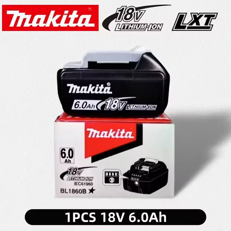 Makita Battery BL1860 Rechargeable Battery 18V 6.0Ah Lithium Ion for Makita 18v Battery 6Ah BL1850 BL1880 BL1860B LXT400