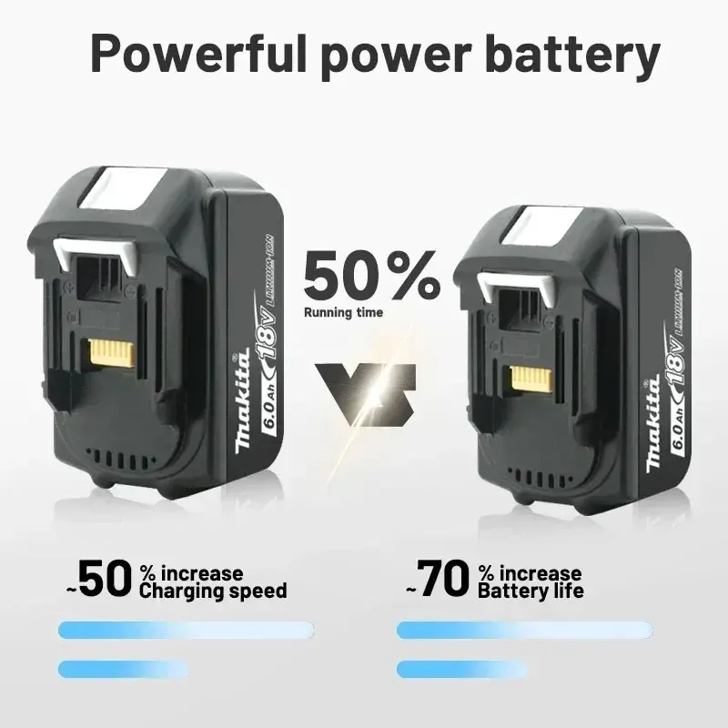 Makita Battery BL1860 Rechargeable Battery 18V 6.0Ah Lithium Ion for Makita 18v Battery 6Ah BL1850 BL1880 BL1860B LXT400