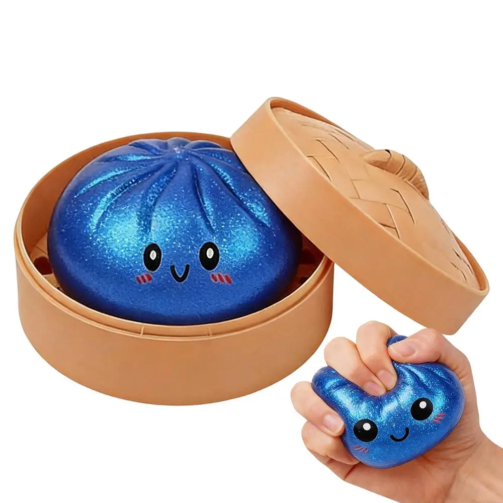Steamed Dumpling shaped sensory squeeze toy Squishiess Dumplings Stress Balls Fidget Sensory Toy Quick-rebound Stress Relief Toy