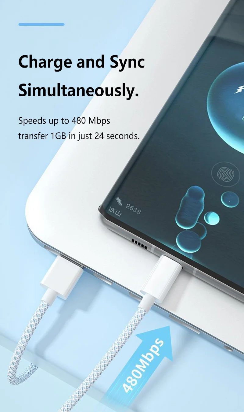 USB C Cable to USB C 100W Fast Charging Charger Cable Supports Fast Charging For Iphone 16 15 Samsung Xiaomi Huawei