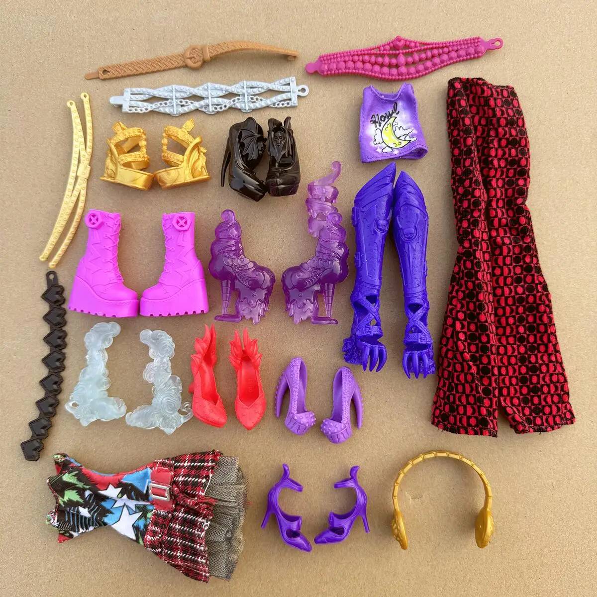 Monster Doll Accessories Shoes Belts Clothing Joints Body