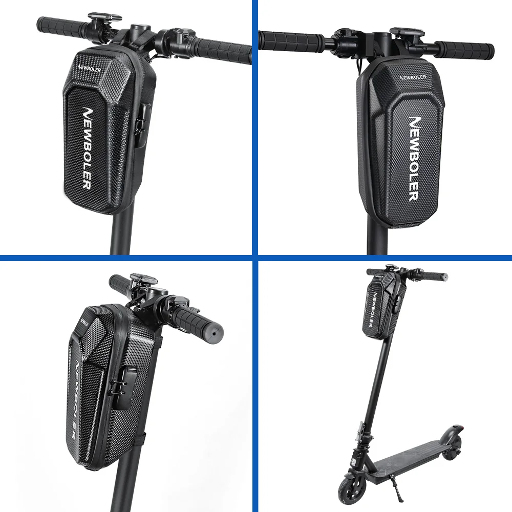 NEWBOLER 5L Electric Scooter Front Bag With Password Lock Large Capacity Electric Scooter Bag Outdoor Storage For Xiaomi Scooter
