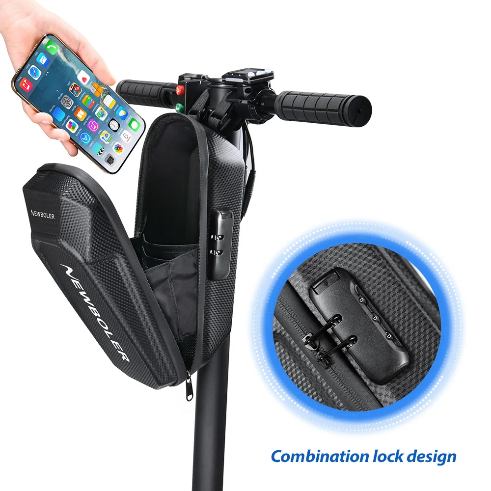 NEWBOLER 5L Electric Scooter Front Bag With Password Lock Large Capacity Electric Scooter Bag Outdoor Storage For Xiaomi Scooter