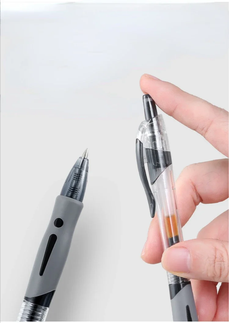 13-30Pcs 0.5mm Fine Point Retractable Gel Pens, Black Ink, Soft Anti-Slip Grip, Smooth Writing, Office & School Stationery Set
