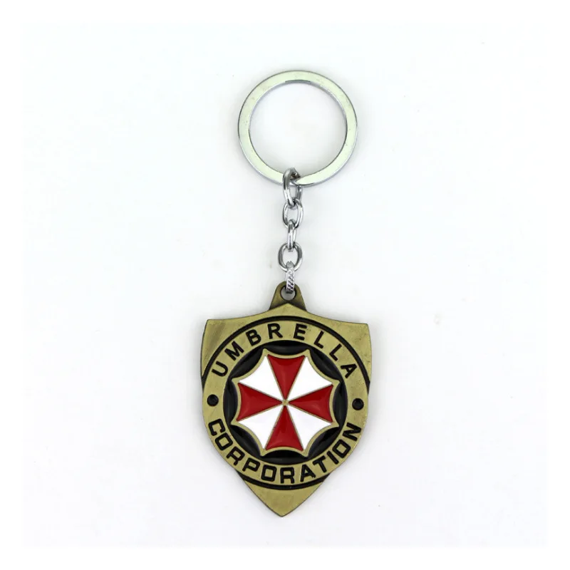 Residents Evils Key Chain Adornment Gifts Car Keychain Toy Umbrella Corporation Sublimation Blank Keyring Edc Fashion Keychains
