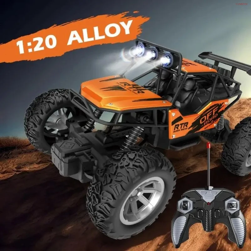 1:20 Remote Control Alloy Climbing Car 2.4G_Hz High-Performance RC Climbing Vehicle with Lights Toy Car for Kid‘s Festival Gifts