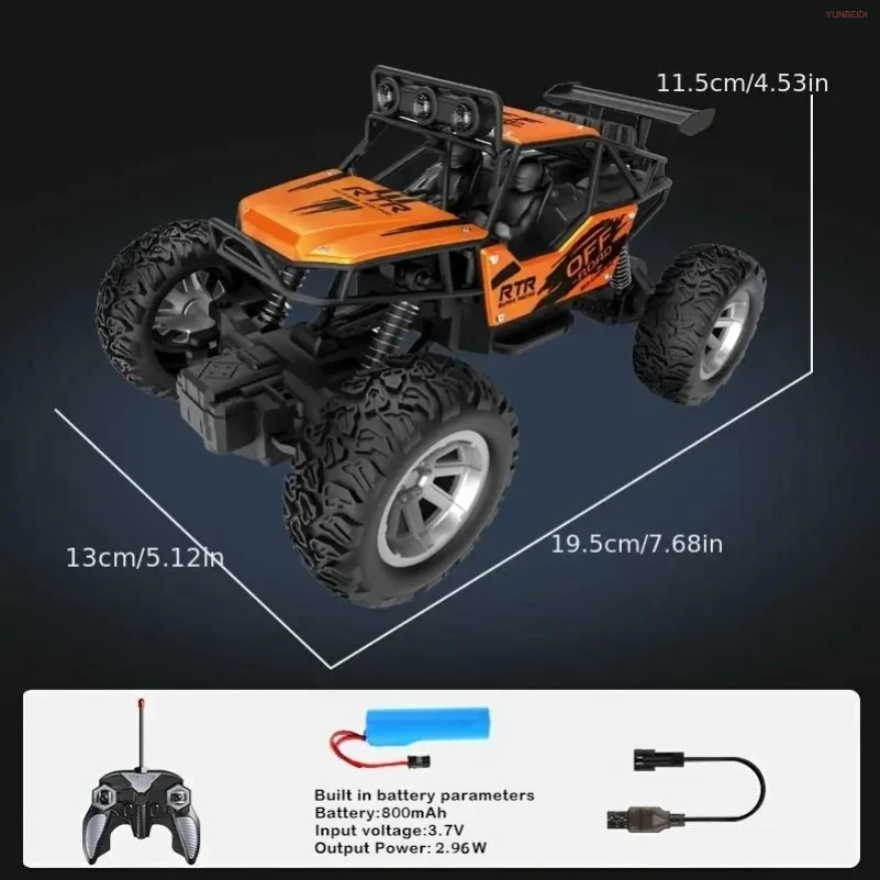 1:20 Remote Control Alloy Climbing Car 2.4G_Hz High-Performance RC Climbing Vehicle with Lights Toy Car for Kid‘s Festival Gifts