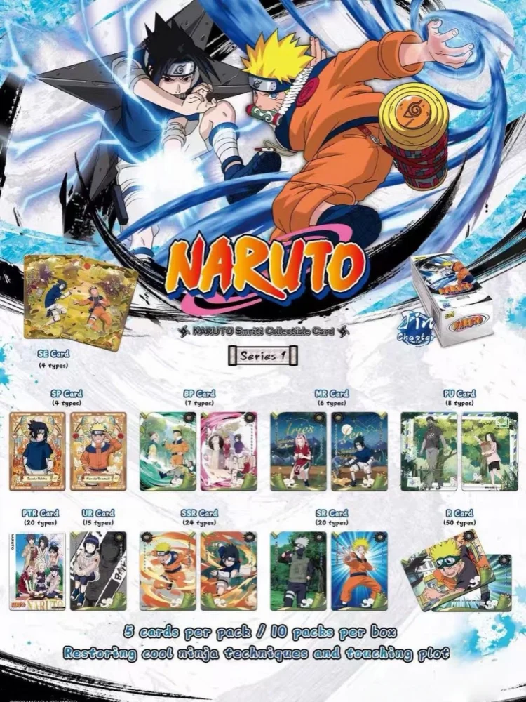 KAYOU Genuine NARUTO Smriti English Version ACG Collectible Card Anime Figures Collection Card Official Factory Supply No Fake
