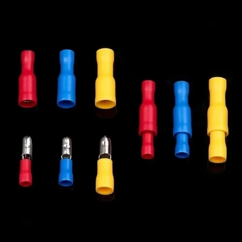 Automotive Insulated Electrical Wire Connector Kit Assorted Male Female Spade Ring Fork Butt Crimp Terminals Lugs Set for Cable